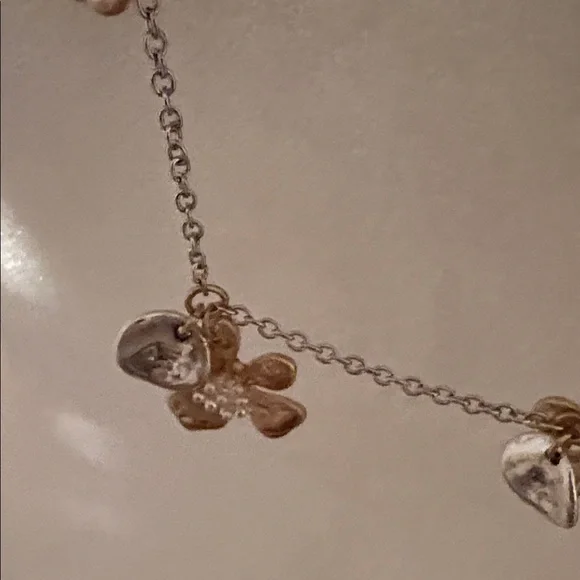 J. Jill Gold and Silver Floral Necklace - Picture 6 of 10